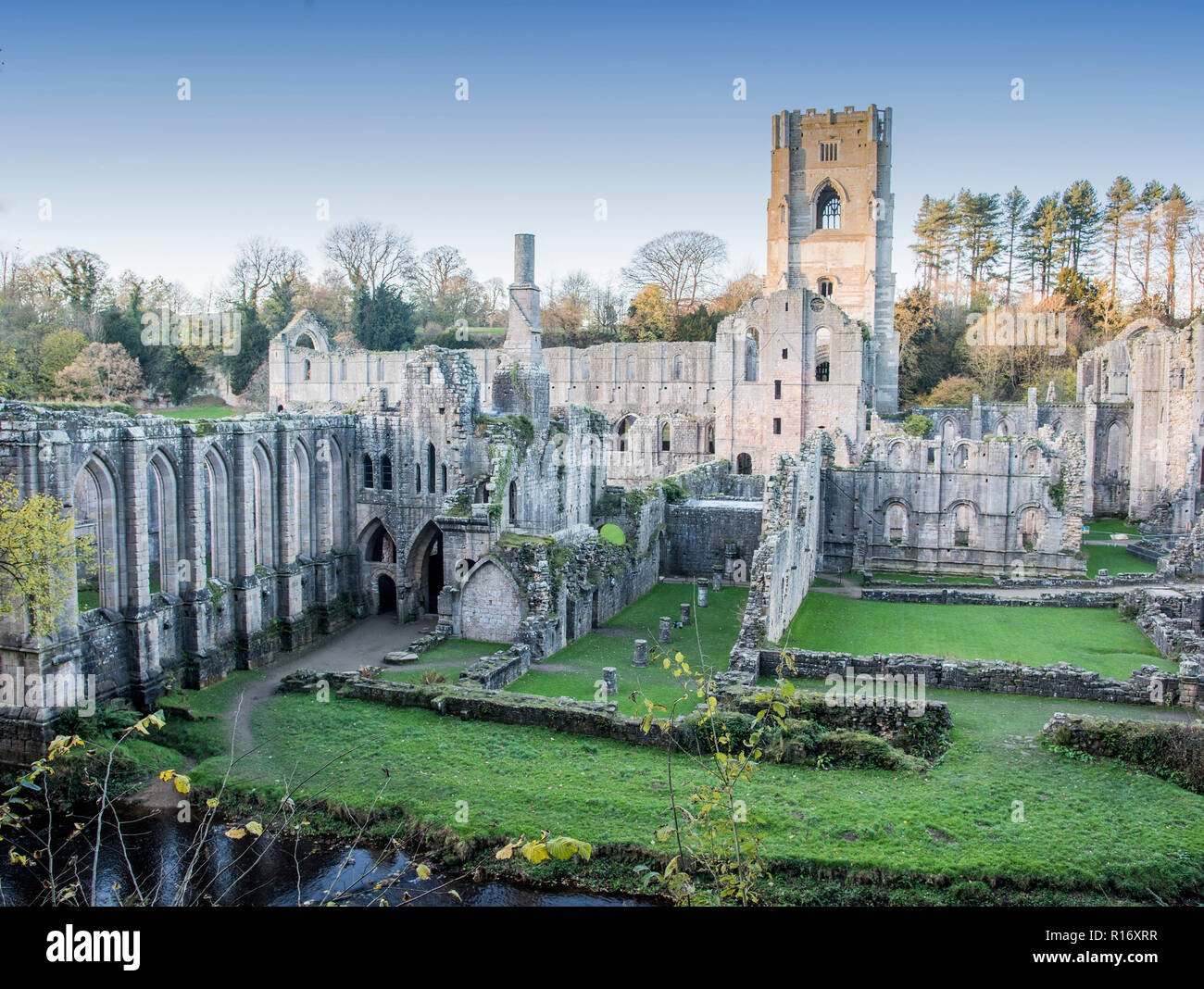 Fountains Abbey a National Trust unesco world heritage site situated in
