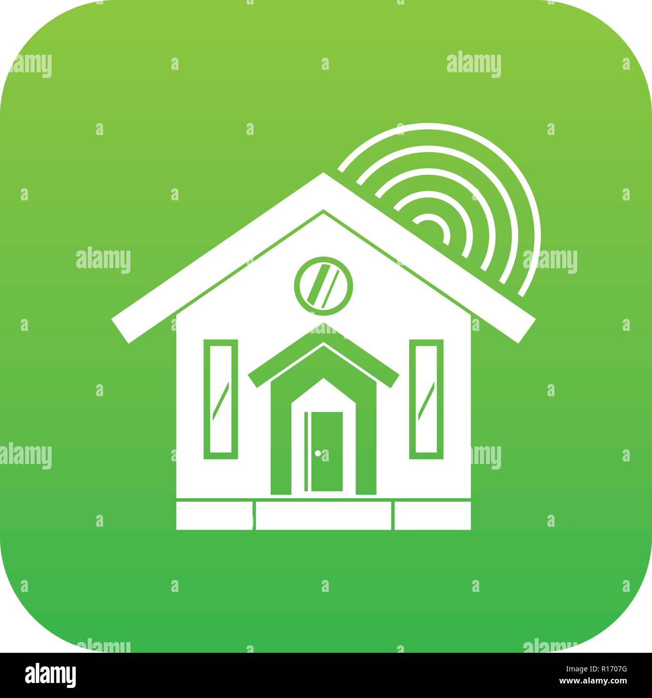 House icon digital green Stock Vector Image & Art - Alamy