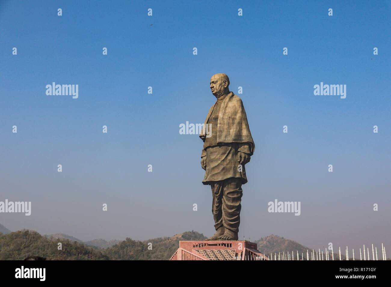 'Statue of unity", world's tallest statue with a height of 182 metre, of Indian independence