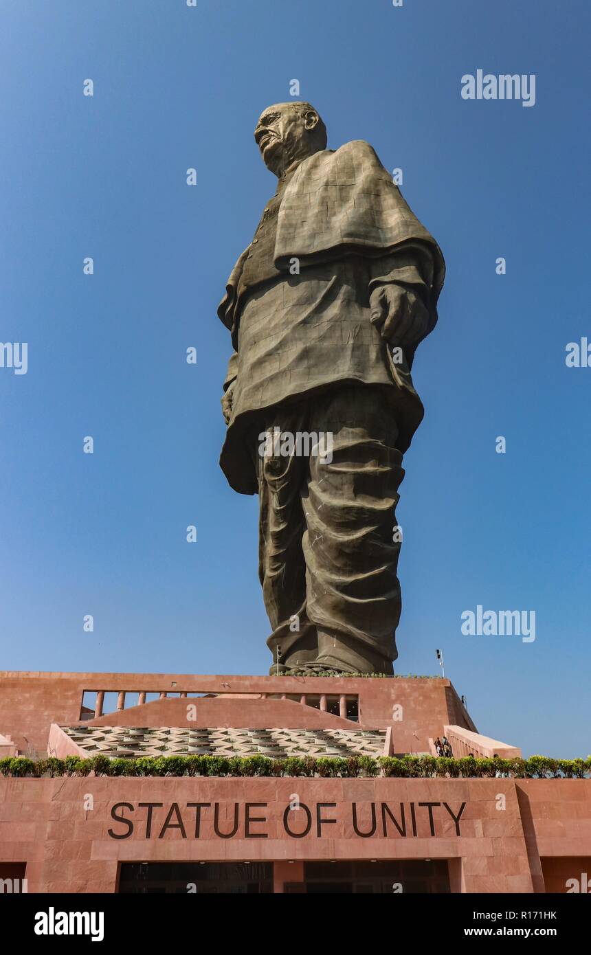 'Statue of unity", world's tallest statue with a height of 182 metre, of Indian independence