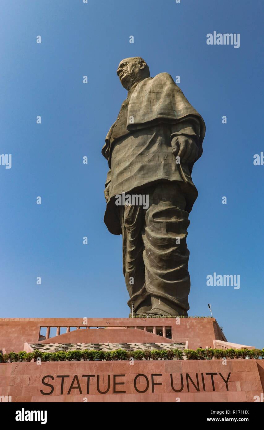 'Statue of unity", world's tallest statue with a height of 182 metre, of Indian independence