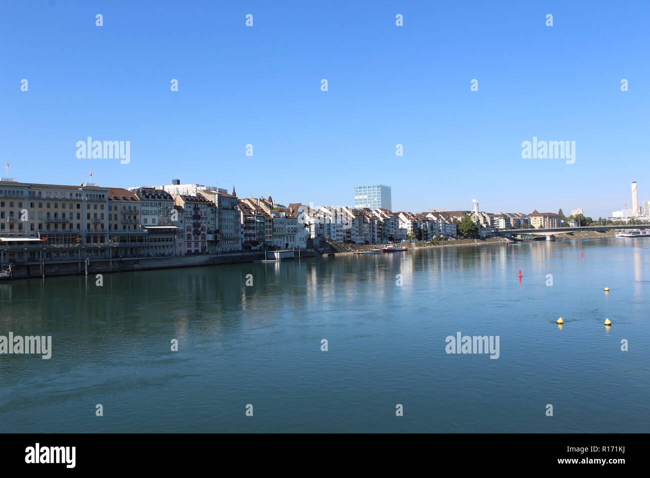 Rio RIN Basel Suiza Stock Photo