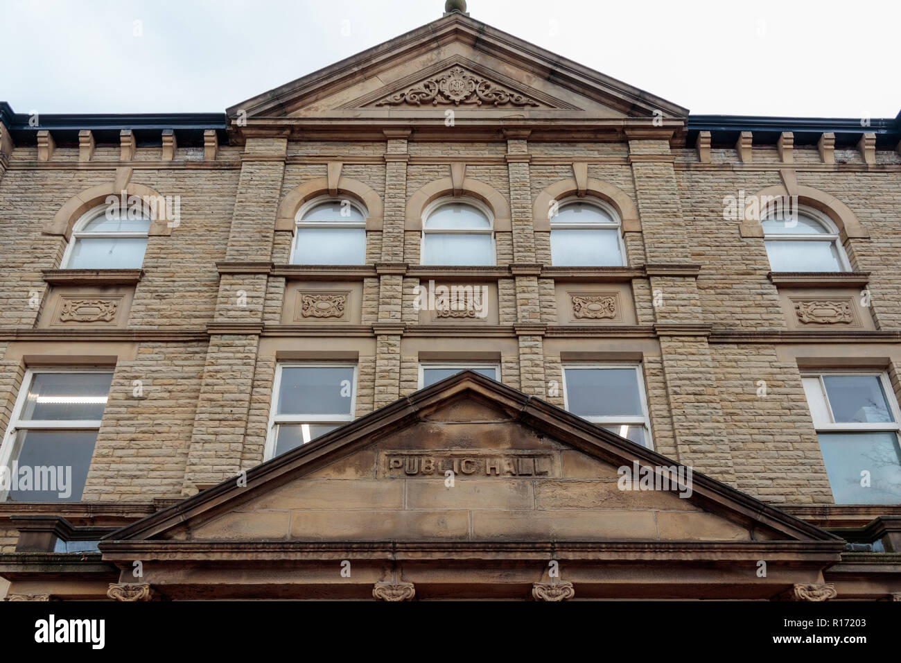 Front facade, Ossett Town Hall Stock Photo Alamy