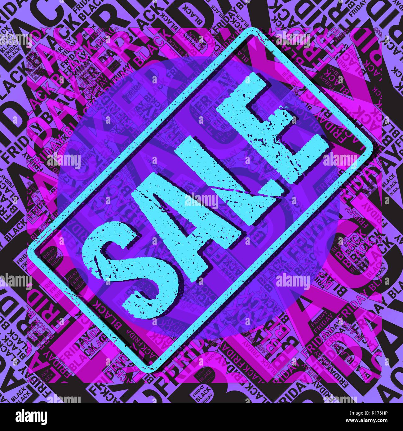 Black Friday Wordcloud. Typography concept. Text cloud. Background texture Stock Vector