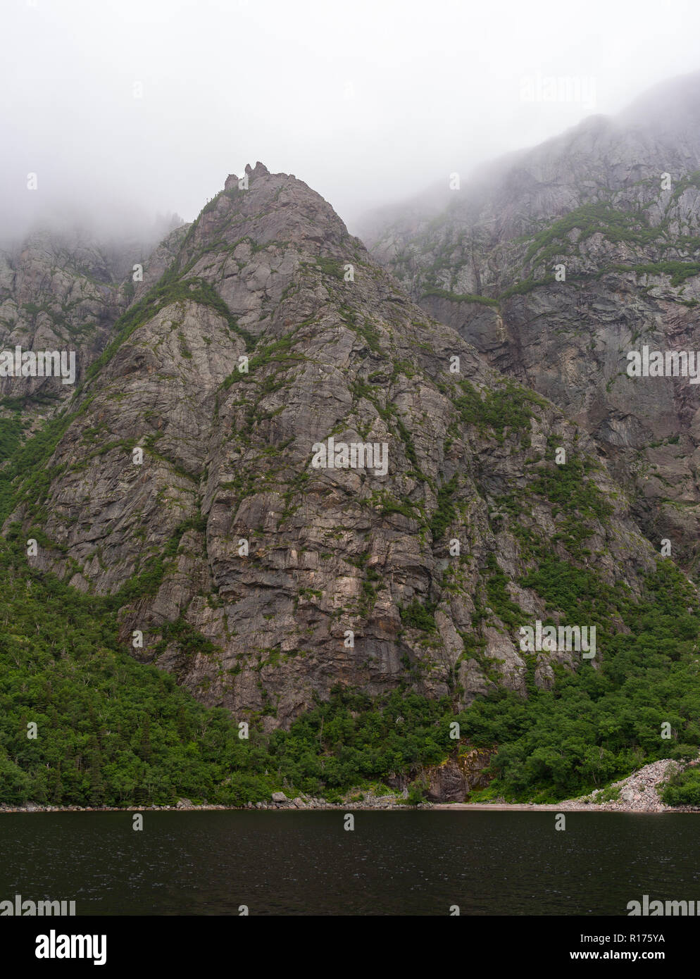 ROCKY HARBOUR, NEWFOUNDLAND, CANADA - Western Brook Pond, in Gros Morne National Park. Stock Photo