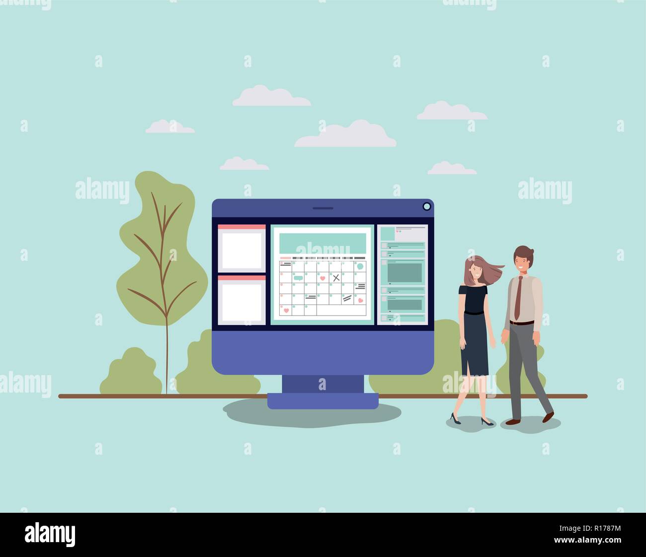 Mini program Stock Vector Images - Alamy