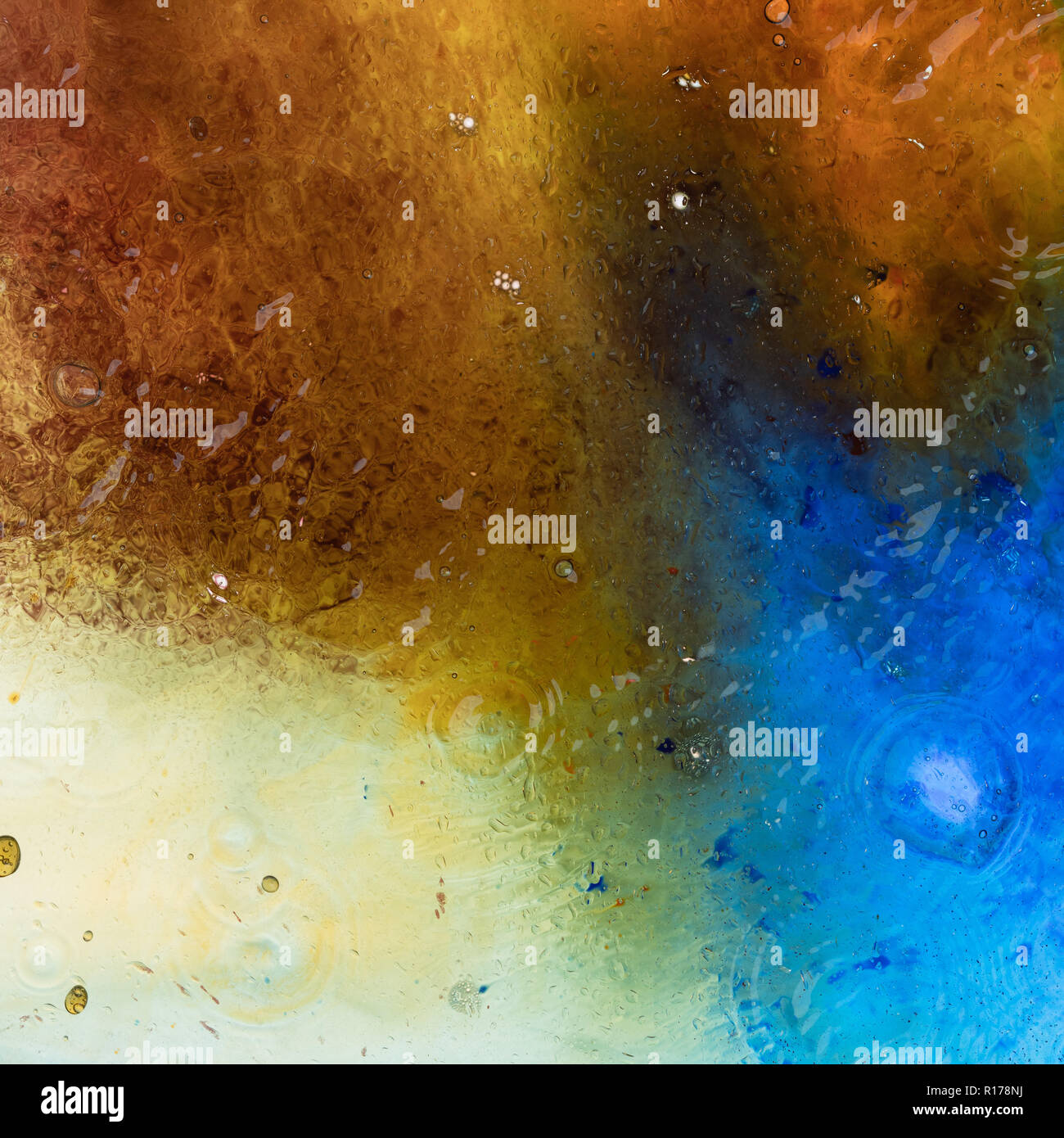 Water and paint textures aerial view, abstract background Stock Photo ...