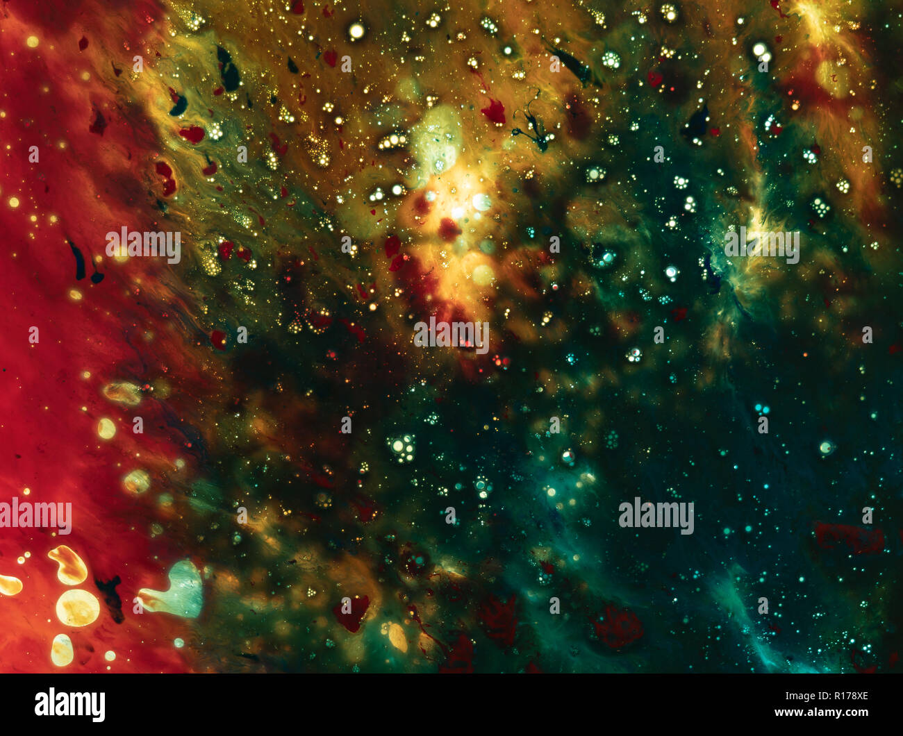 Water and paint textures aerial view, abstract background Stock Photo ...