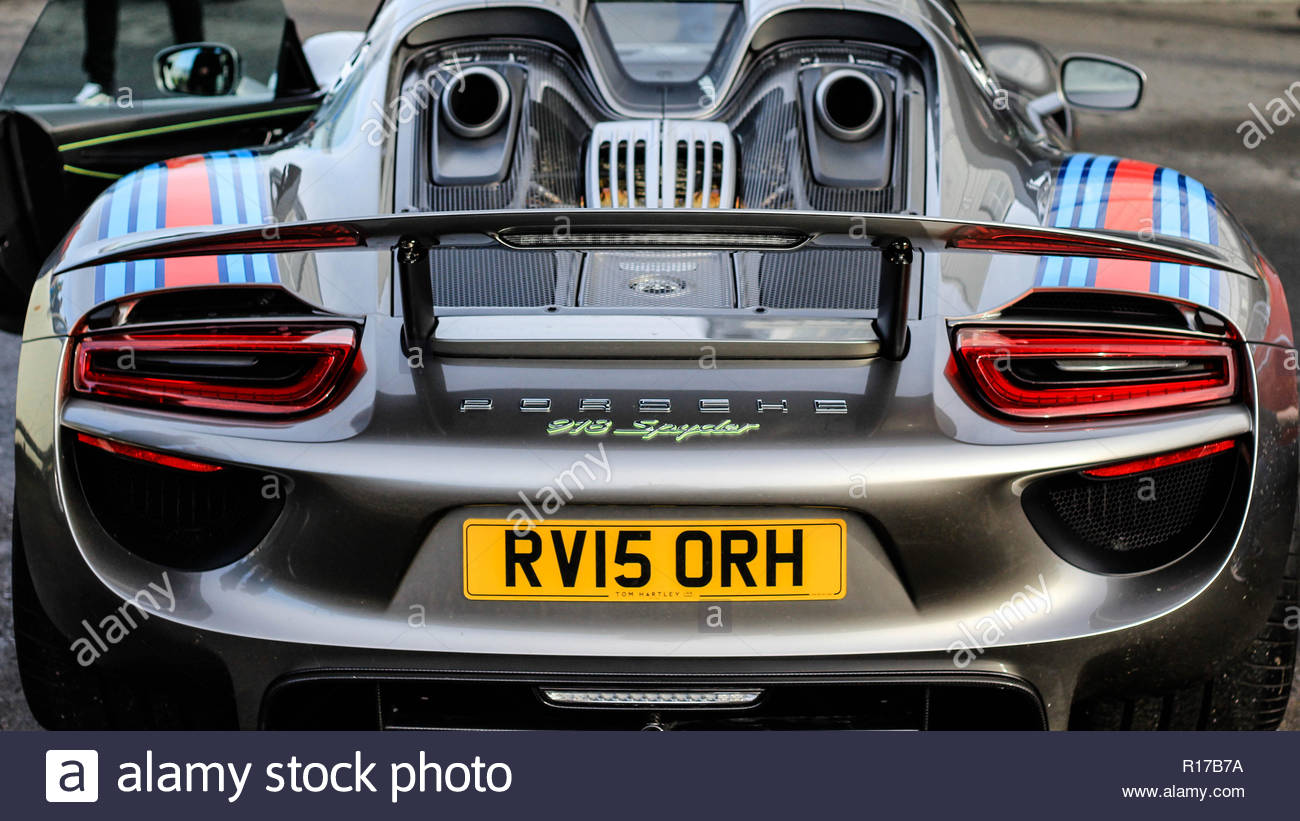 Porsche 918 Spyder Stock Photo Alamy