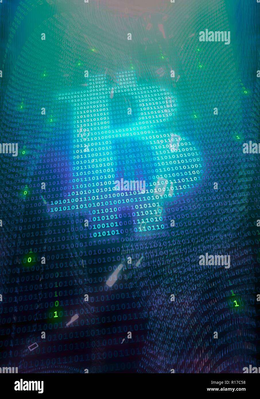 Conceptual artwork representing the bitcoin cryptocurrency. Bitcoin is a  type of digital currency, created in 2009, which operates independently of  any bank. Certain vendors now accept Bitcoins as payment of goods or