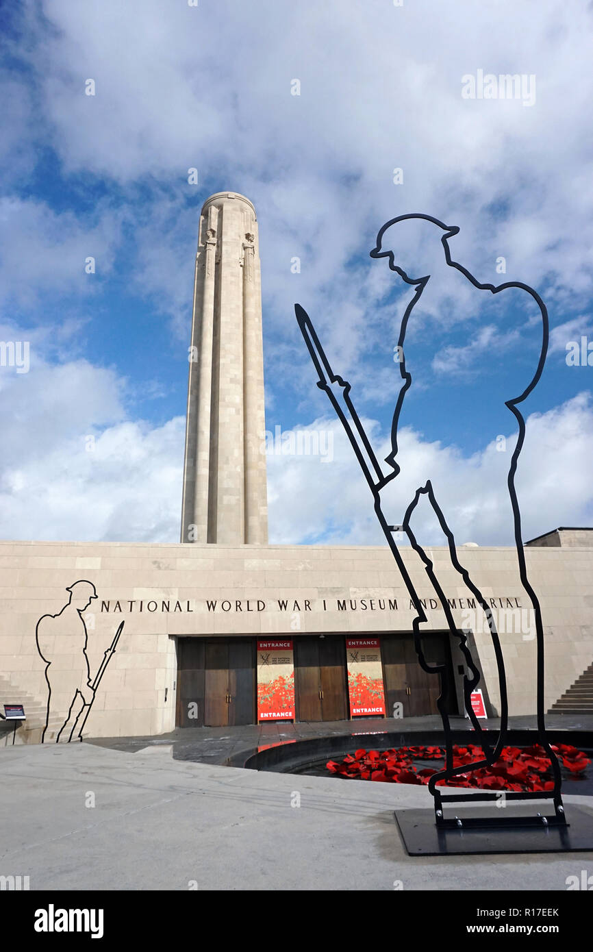 National World War 1 Museum and Memorial. Kansas City, Missouri. Stock Photo