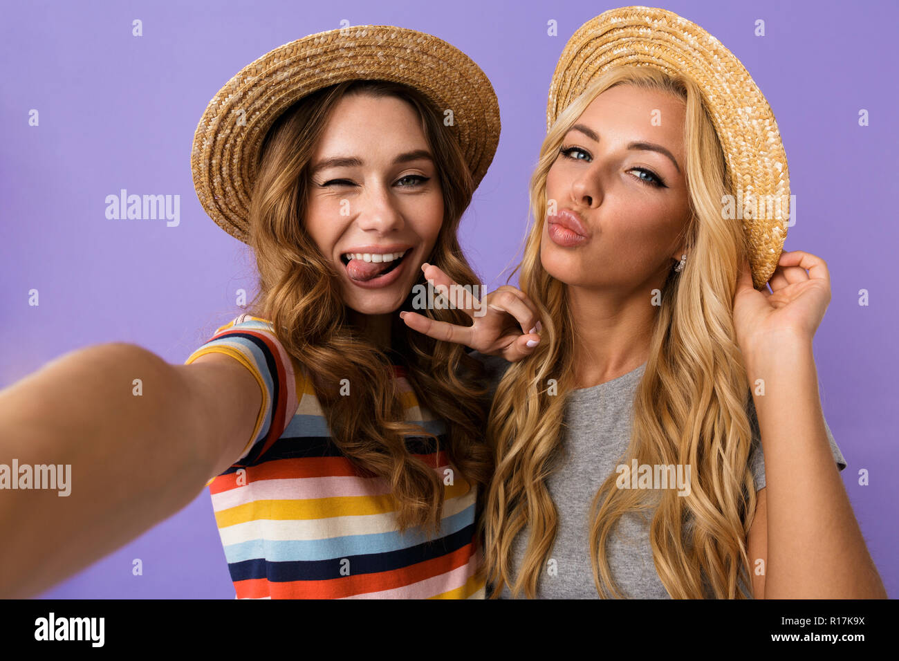 young girls sun hats