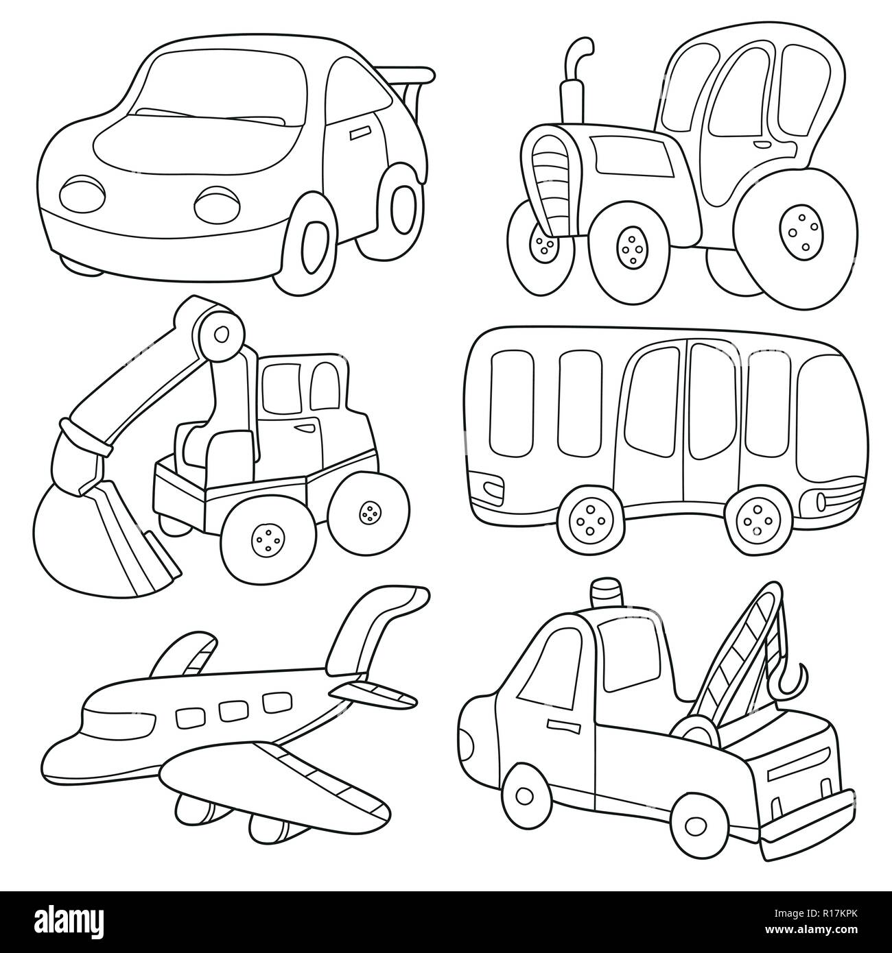Cartoon transport. Coloring book Stock Vector Image & Art   Alamy