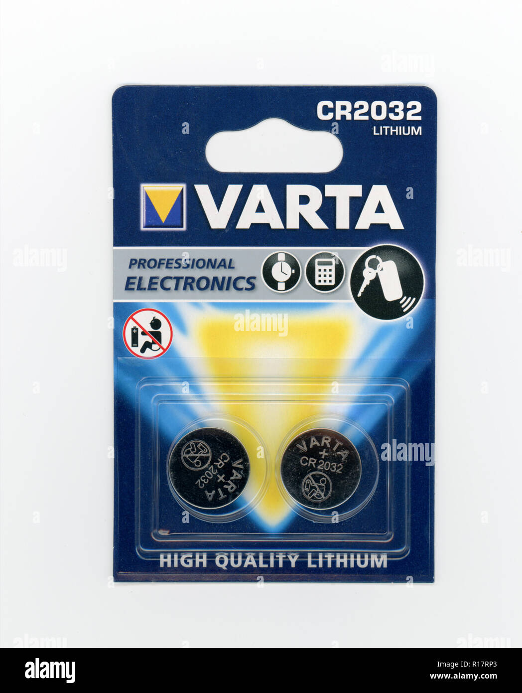 BERLIN, GERMANY - CIRCA NOVEMBER 2018: Varta high quality CR2032 lithium  battery Stock Photo - Alamy