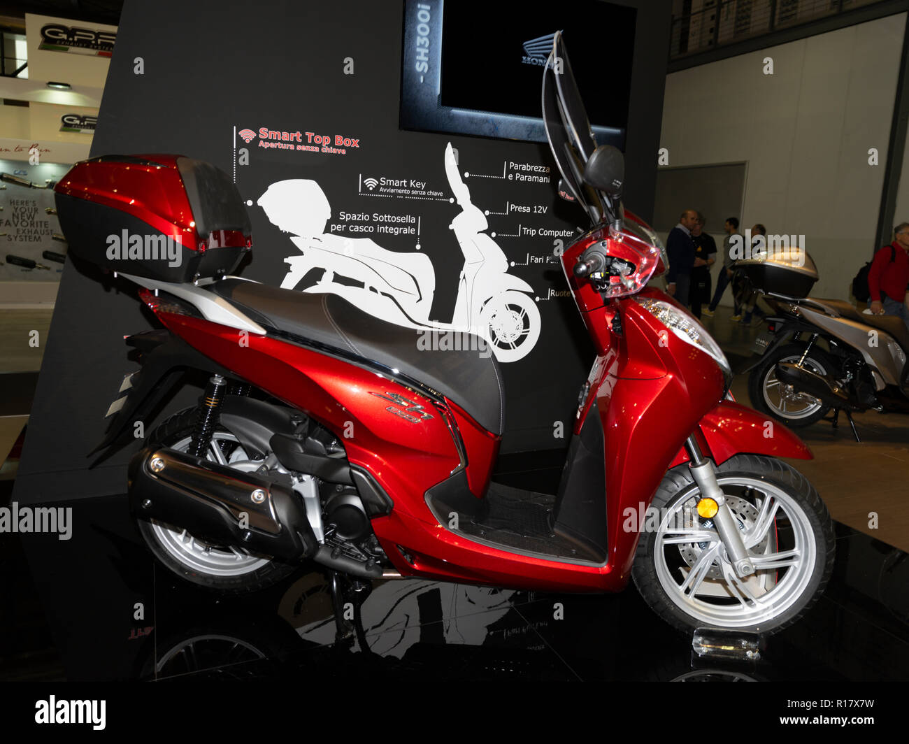 MILAN, ITALY – NOV 08, 2018: Honda SH 300i at EICMA Motorbike show Stock  Photo - Alamy