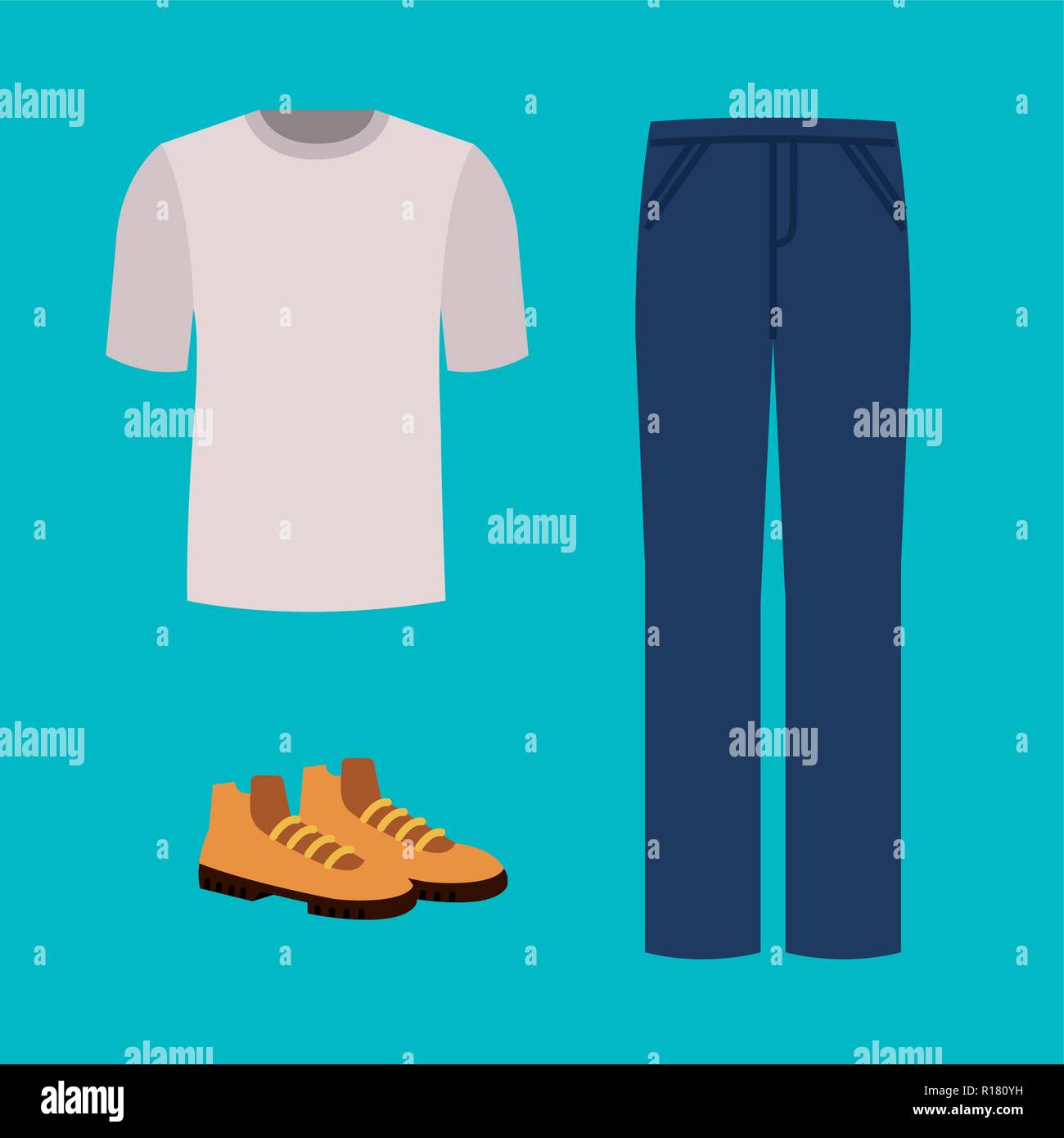 Jean shoe Stock Vector Images - Alamy