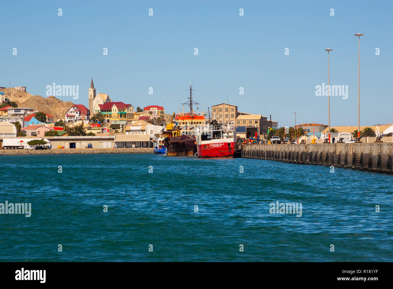 Sailing the Atlantic ocean around Luderitz on the Skeleton Coast of ...