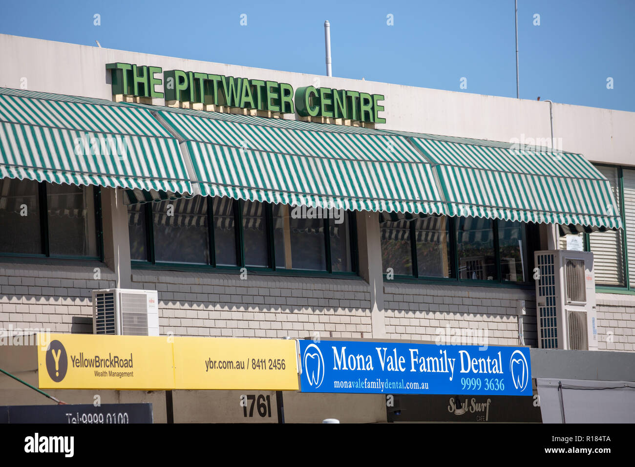 Pittwater centre and wealth management business in Mona Vale,Sydney,Australia Stock Photo