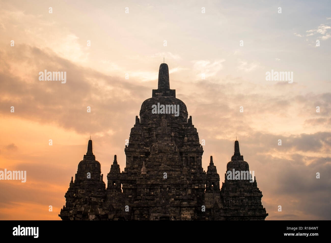 candi sewu stupa Stock Photo