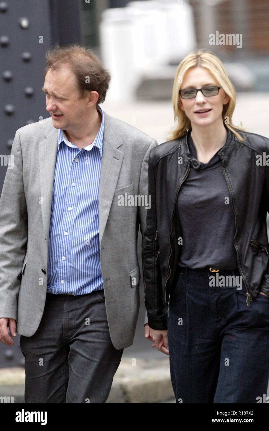 Cate Blanchett and Andrew Upton, patrons of the Sydney Theatre Company, at the theatre's Open Day. Sydney, Australia. 01.11.08. Stock Photo