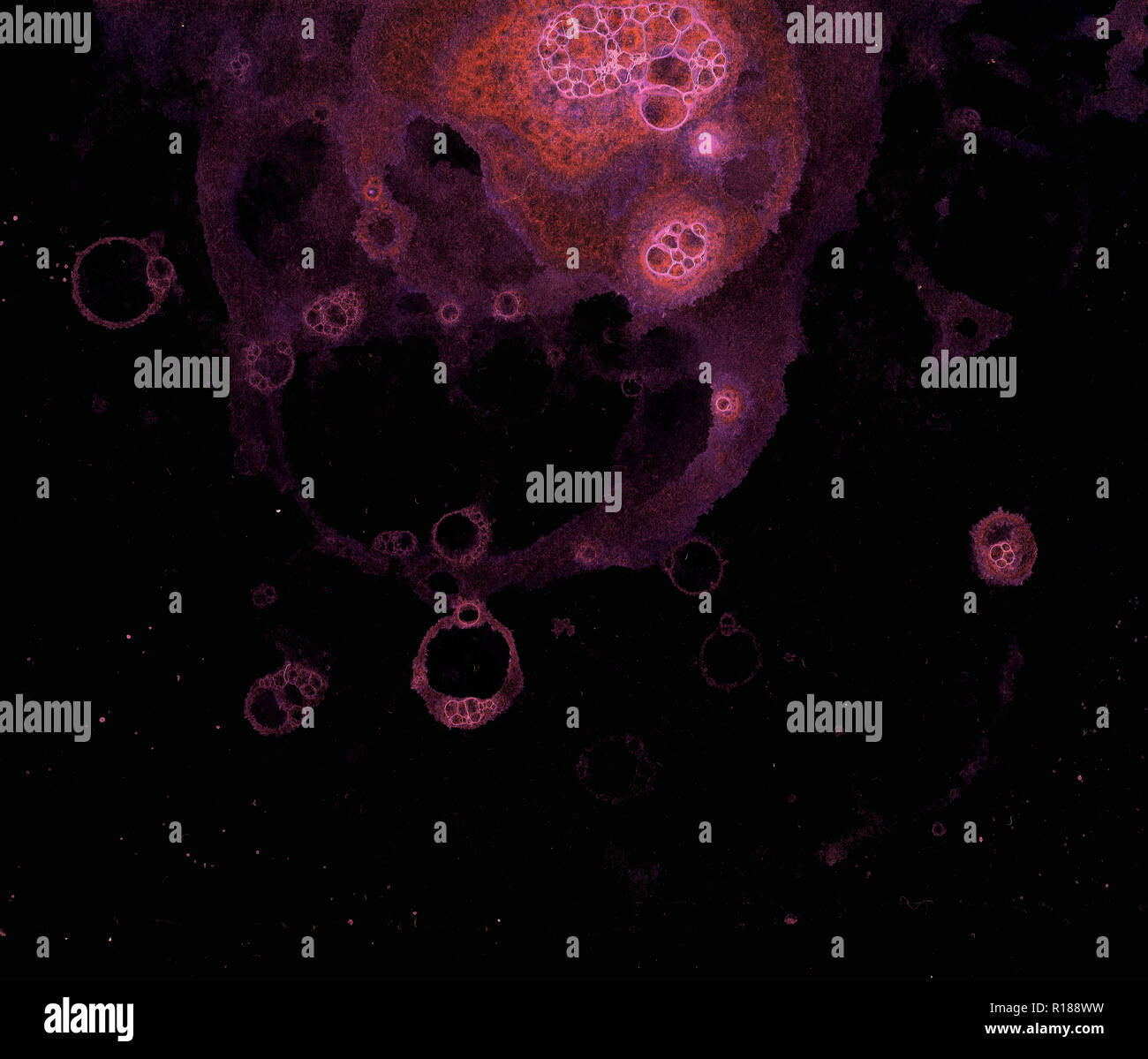 Abstract grunge cellular background against black background Stock ...
