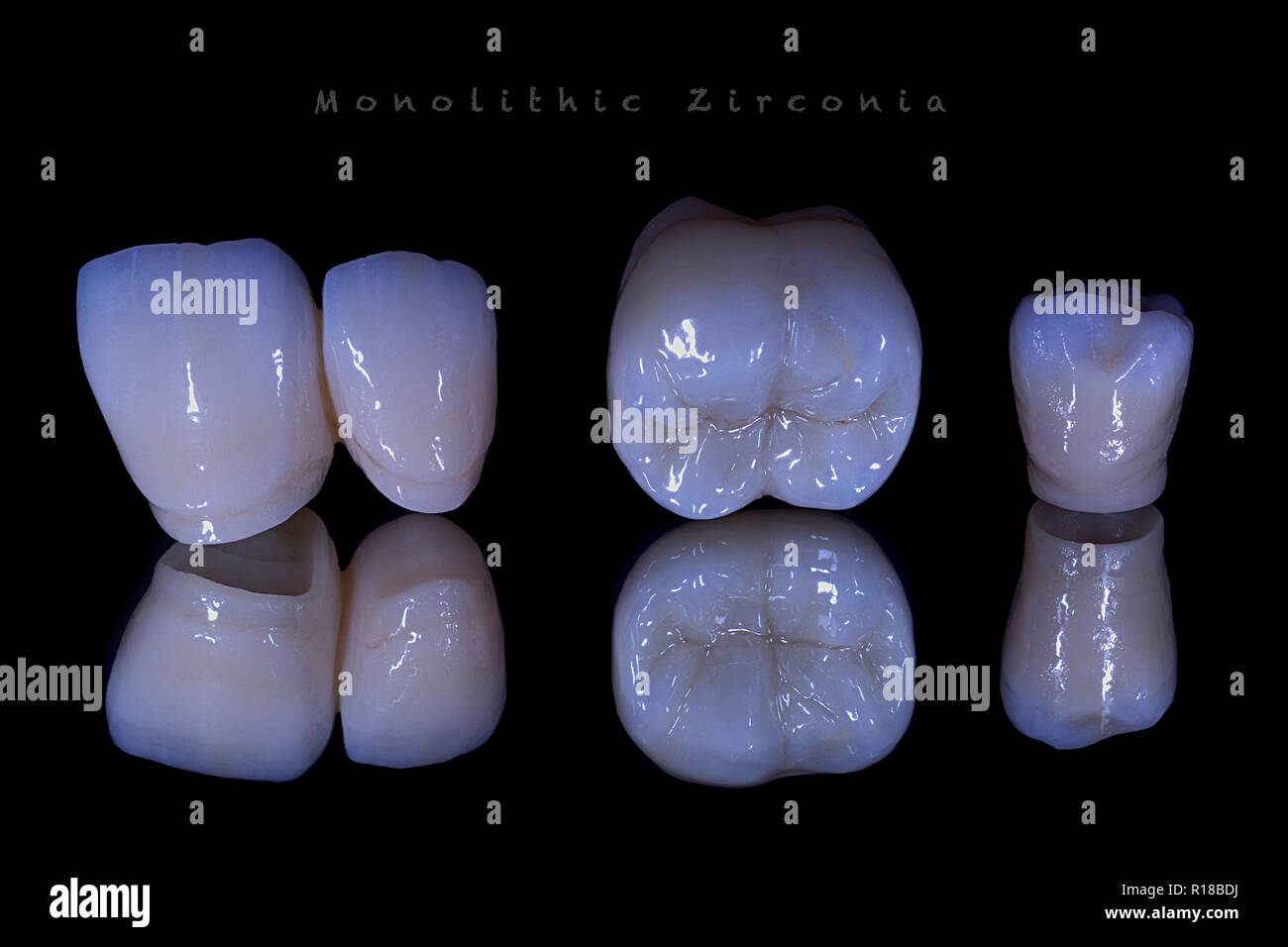 Ceramic zirconia teeth Stock Photo Alamy