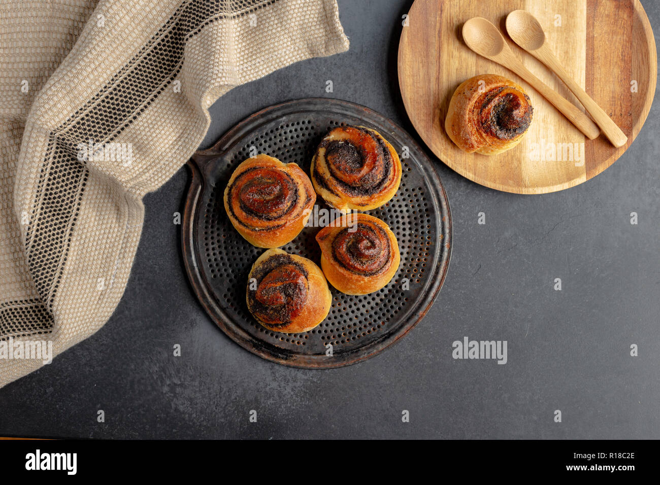 Poppy Seed Cakes Stock Photo Alamy