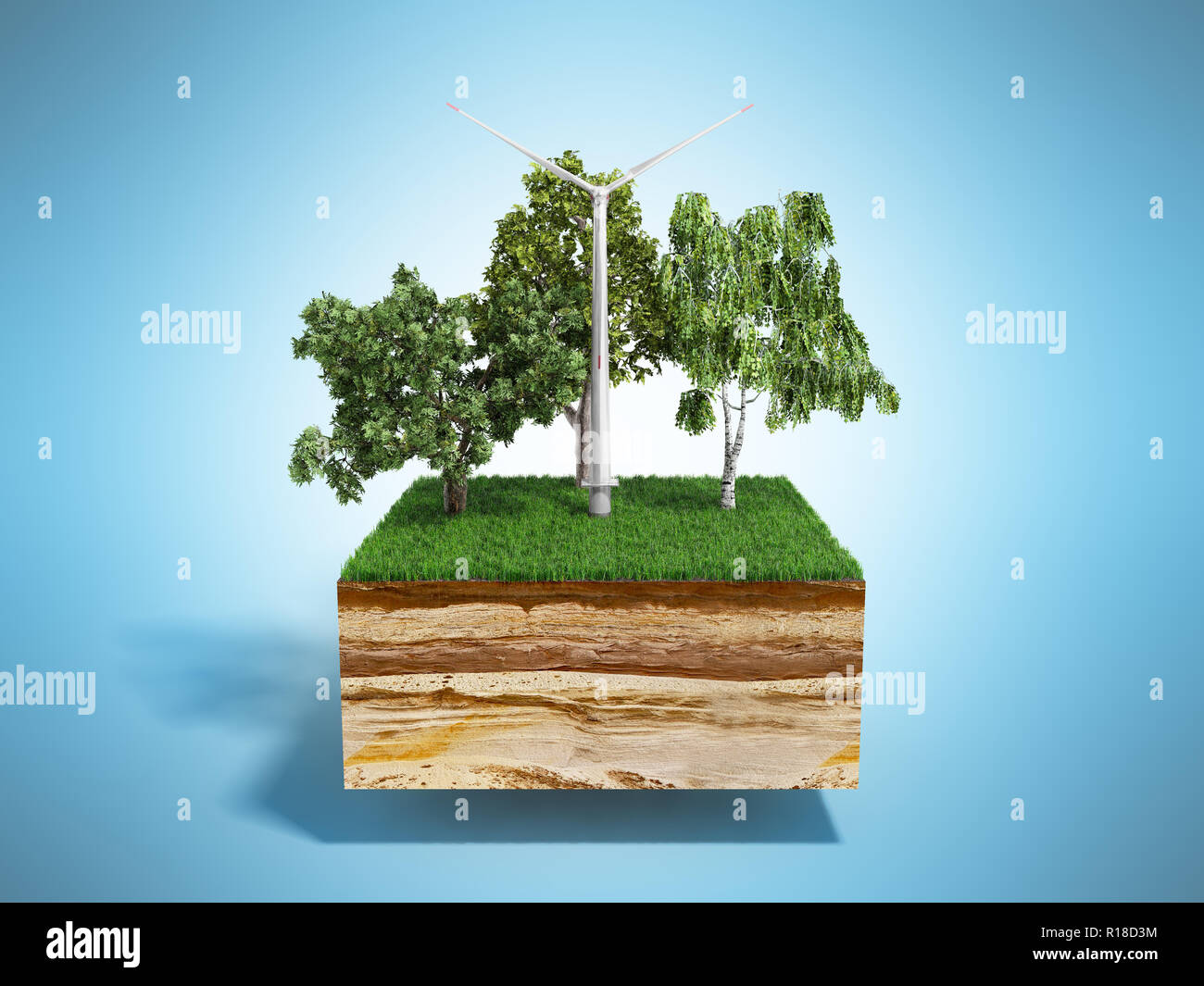 Soil cross section tree roots hi-res stock photography and images - Alamy