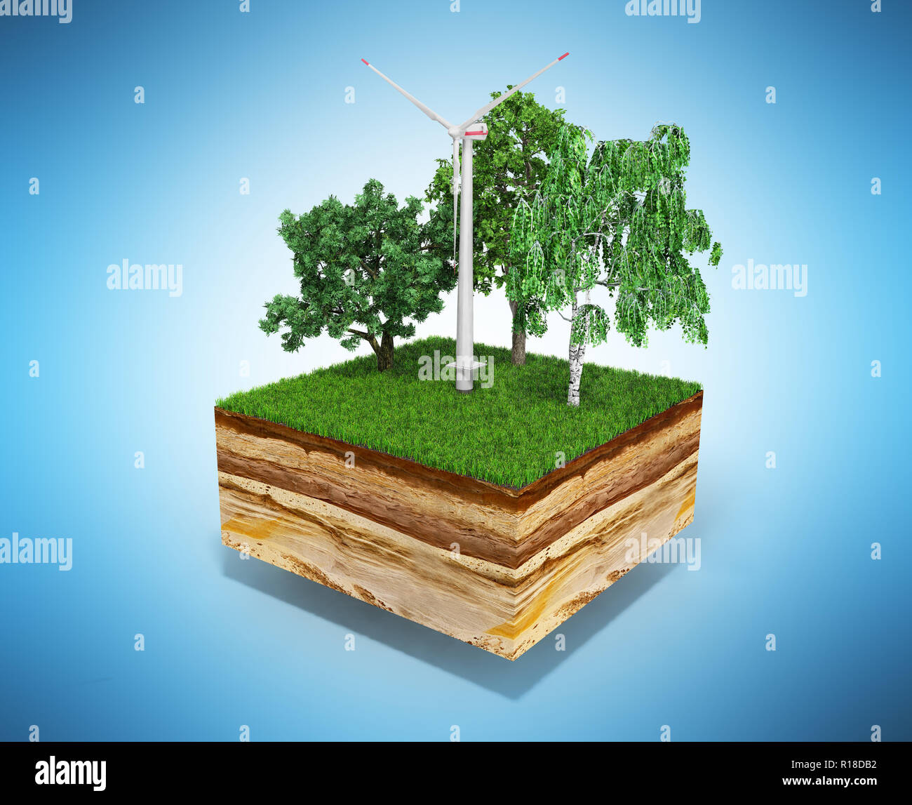Soil cross section tree roots hi-res stock photography and images - Alamy