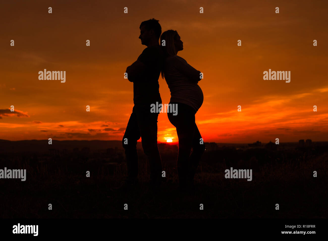 Couple Divorce Silhouette High Resolution Stock Photography and Images ...