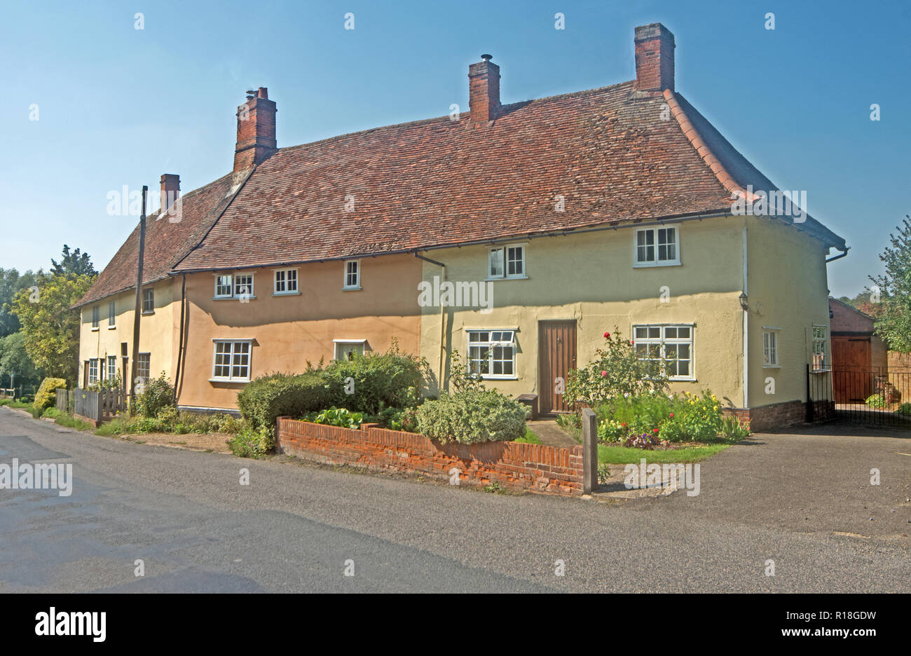Coddenham Suffolk Cottage House Stock Photo