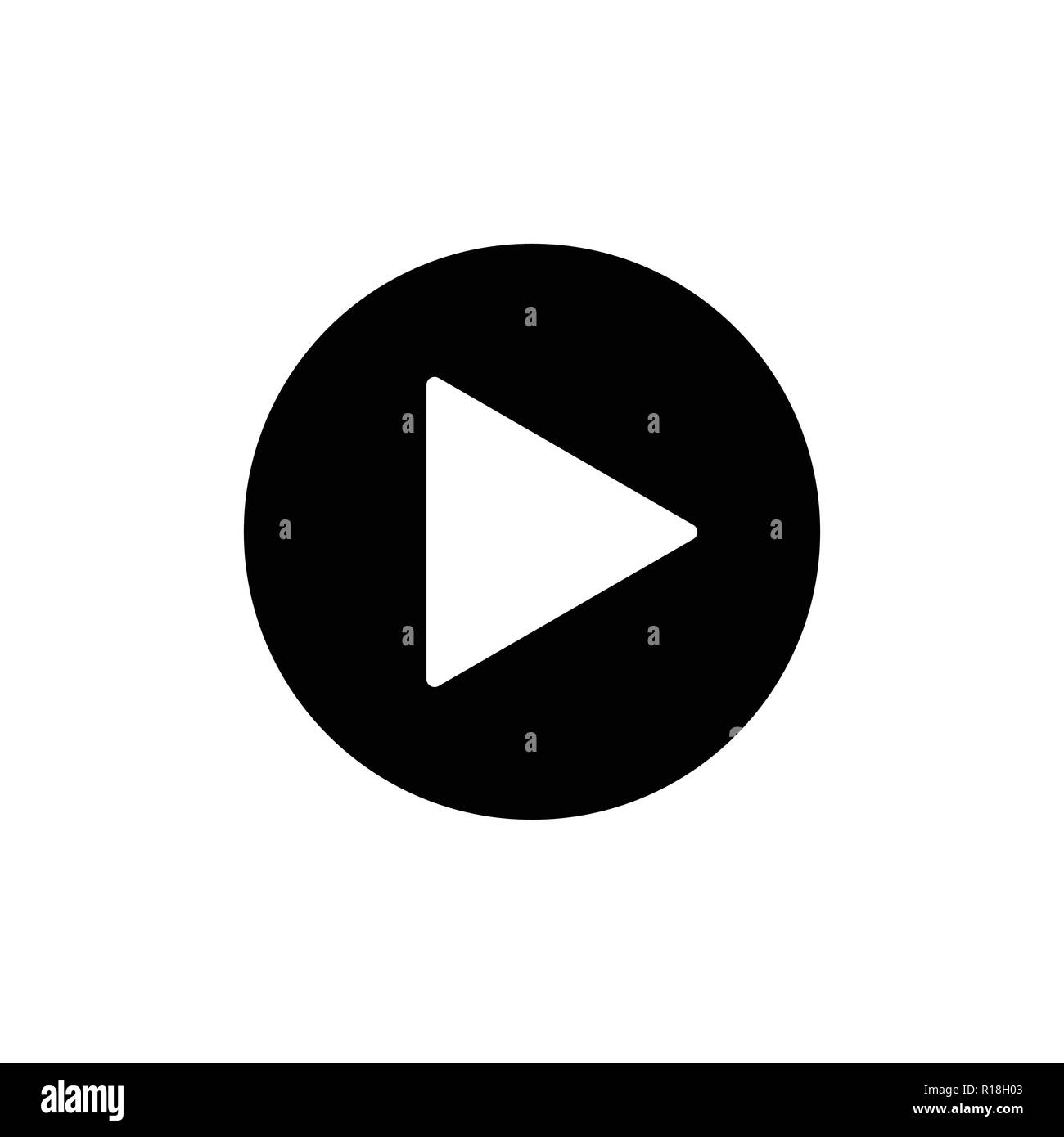 Play icon. play sign. Vector illustration, flat design Stock Vector ...