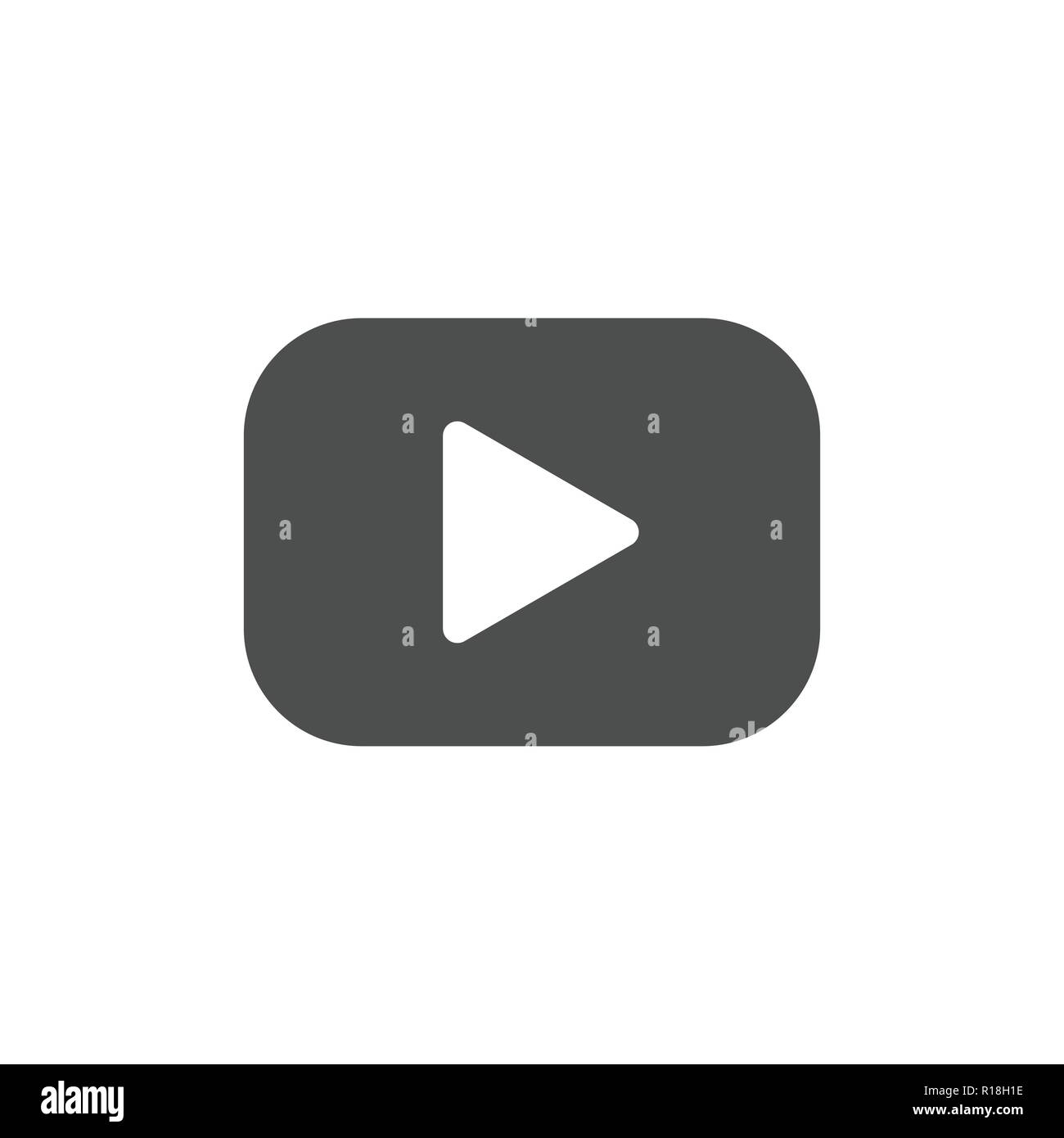 Play icon. play sign. Vector illustration, flat design. Stock Vector