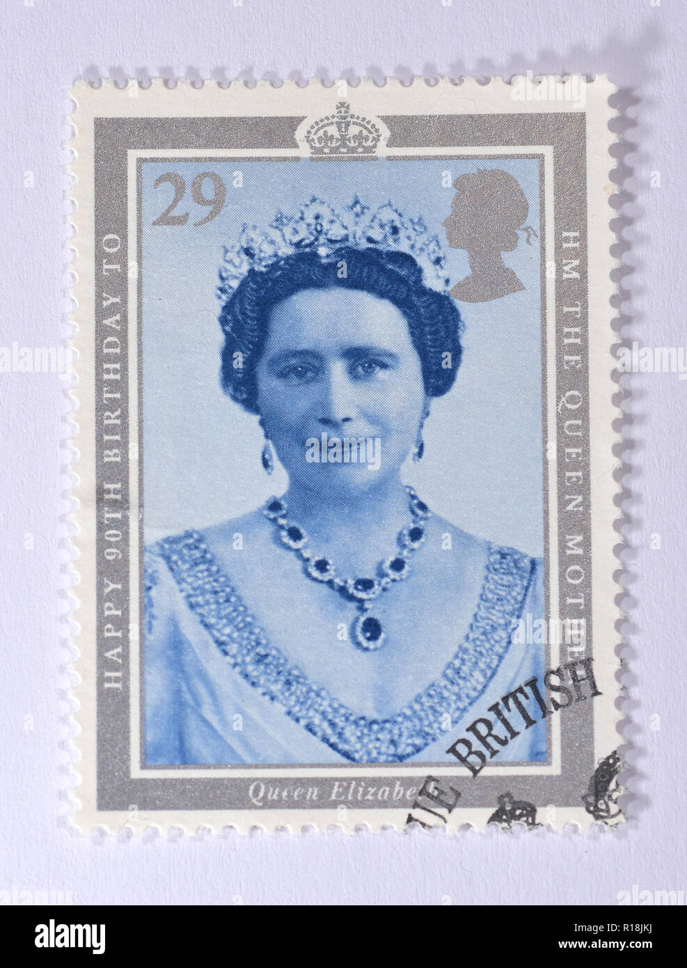 90th birthday stamp queen hi-res stock photography and images - Alamy