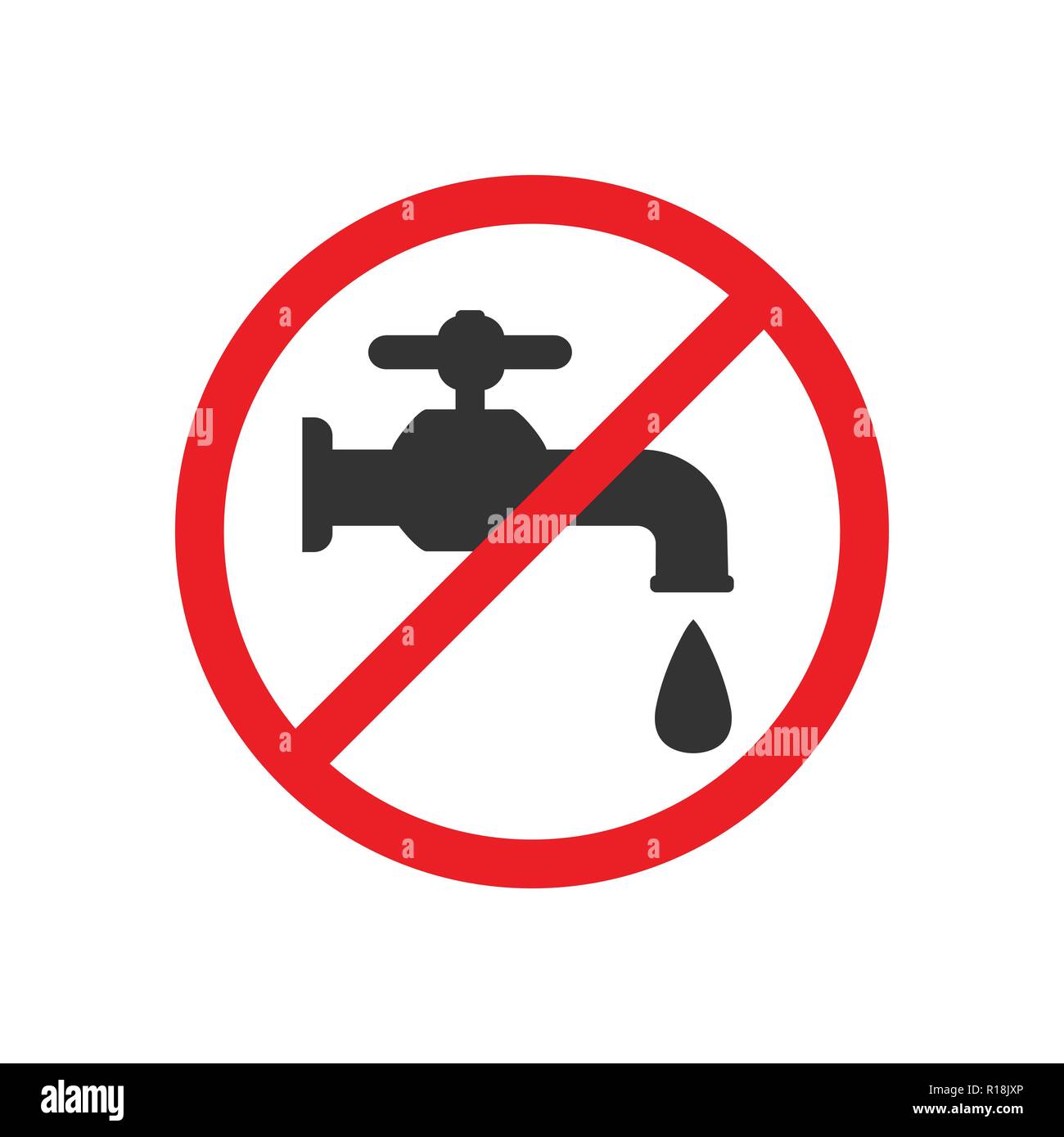 no drinking water sign