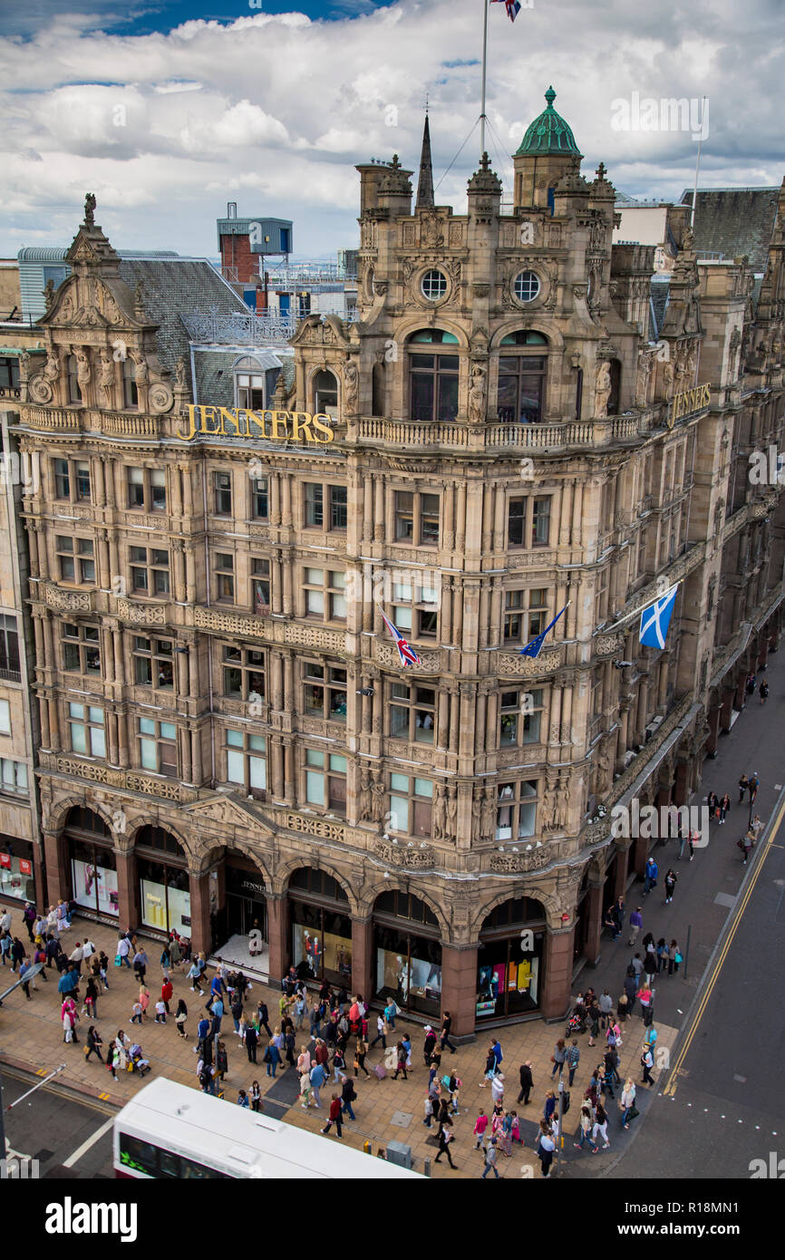 Edinburgh princes street shops hires stock photography and images Alamy