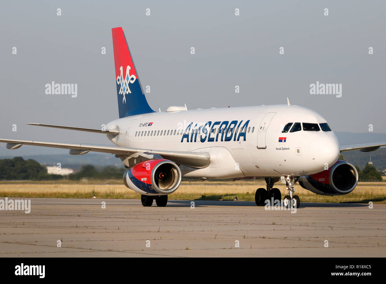 Stuttgart, Germany – Summer, 2018: A Plane at Stuttgart Airport Stock ...