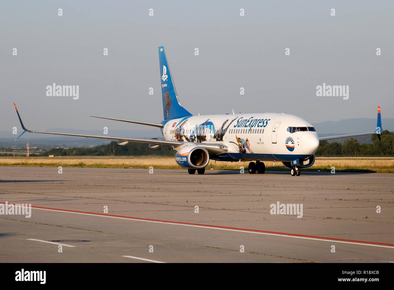 Stuttgart, Germany – Summer, 2018: A Plane at Stuttgart Airport Stock ...
