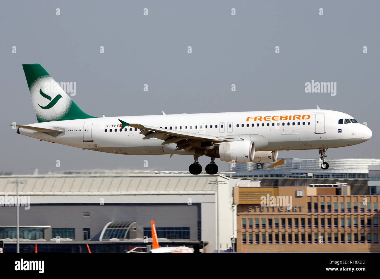 Stuttgart, Germany – Summer, 2018: A Plane at Stuttgart Airport Stock ...