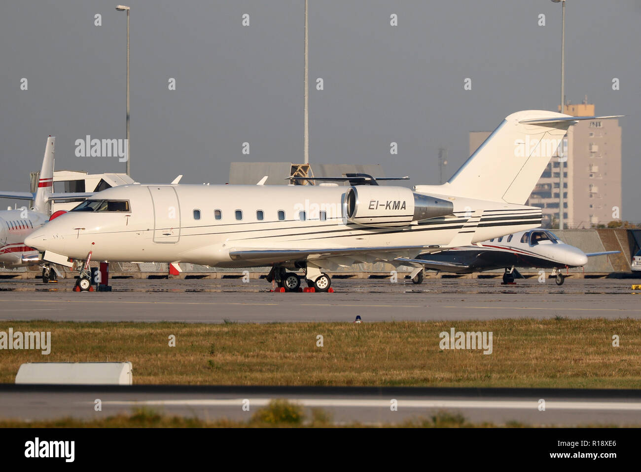 Stuttgart, Germany – Summer, 2018: A Plane at Stuttgart Airport Stock ...