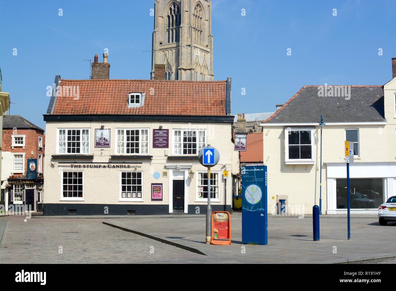 The Stump and Candle pub in Boston, Lincolnshire, England, UK Stock