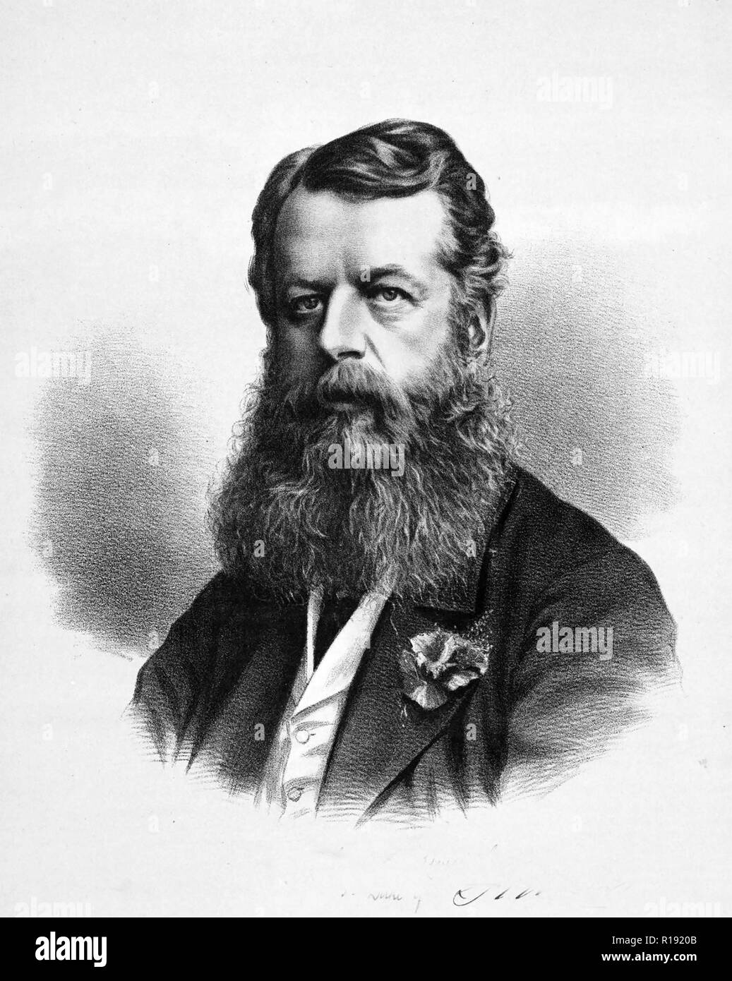 GEORGE SUTHERLAND-LEVESON-GOWER, 3rd Duke of Sutherland (1828-1892)  Liberal MP and railway financier. Stock Photo