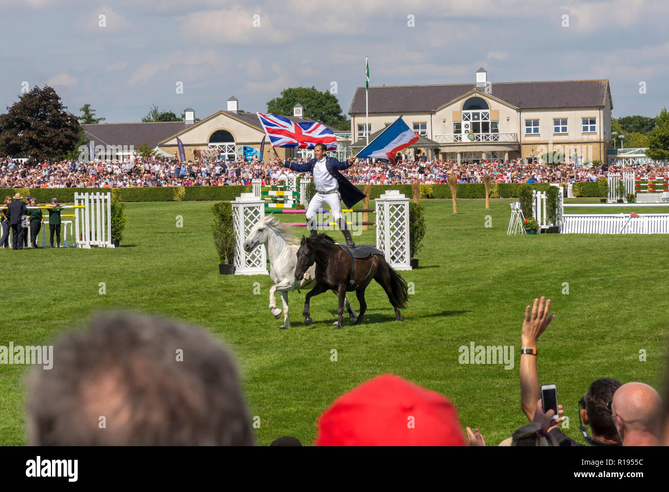 Equestrian dynamo Lorenzo demonstrates his bare back horse riding in