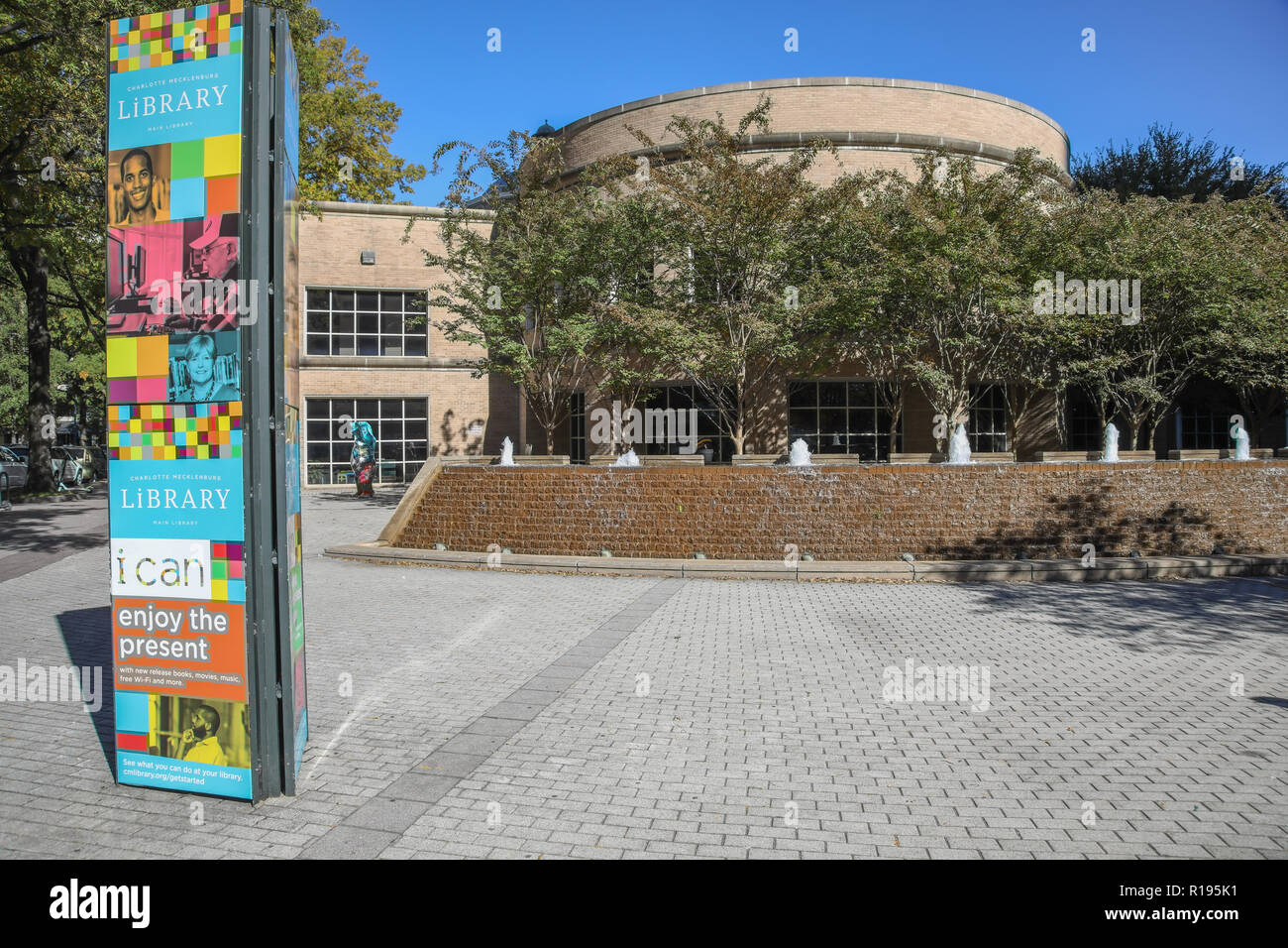 The downtown Charlotte Library Stock Photo Alamy
