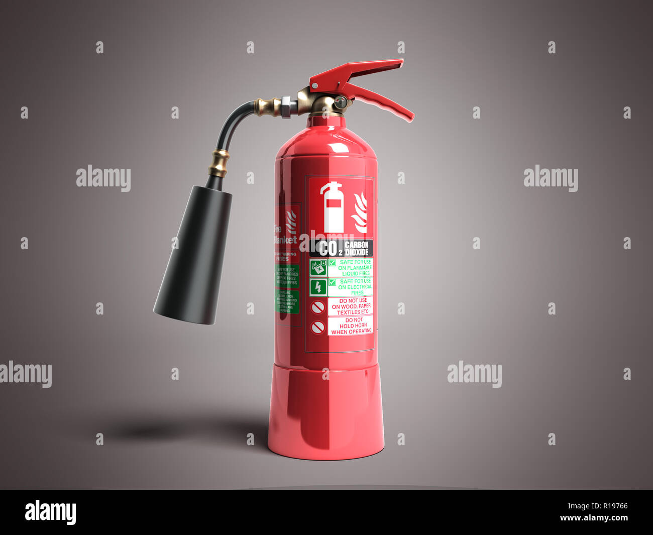 Carbon dioxide fire extinguisher hires stock photography and images