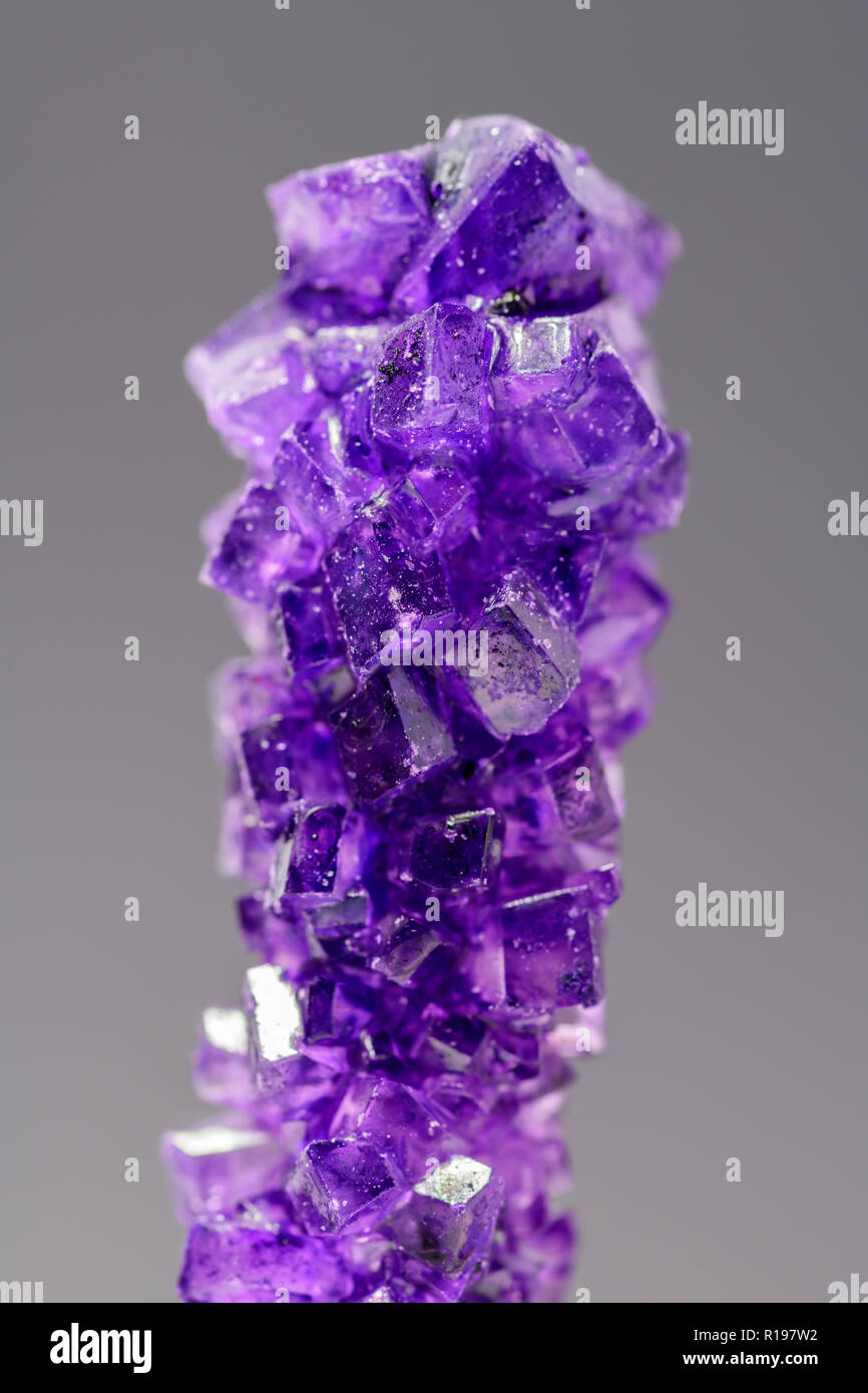 Sugar rock Candy isolated on a white background Stock Photo