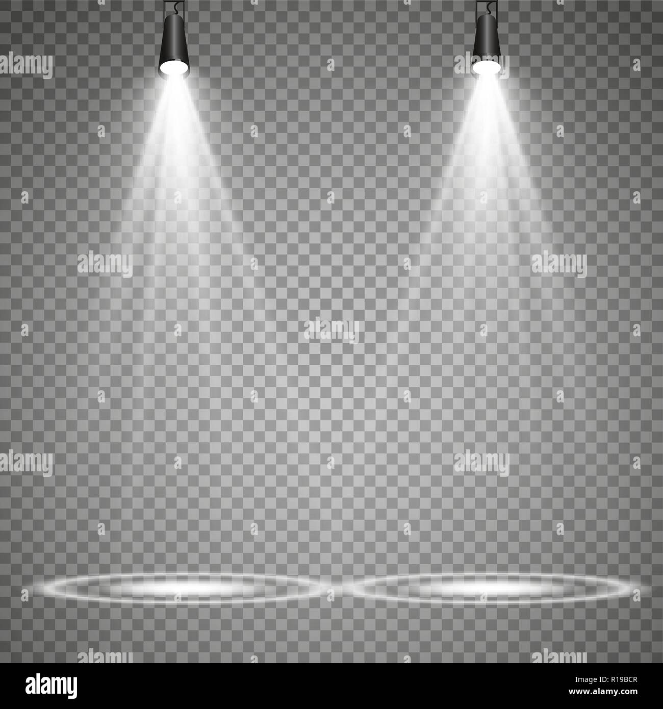 Vector Spotlights. Scene. Light Effects. Glow light effect Stock Vector ...