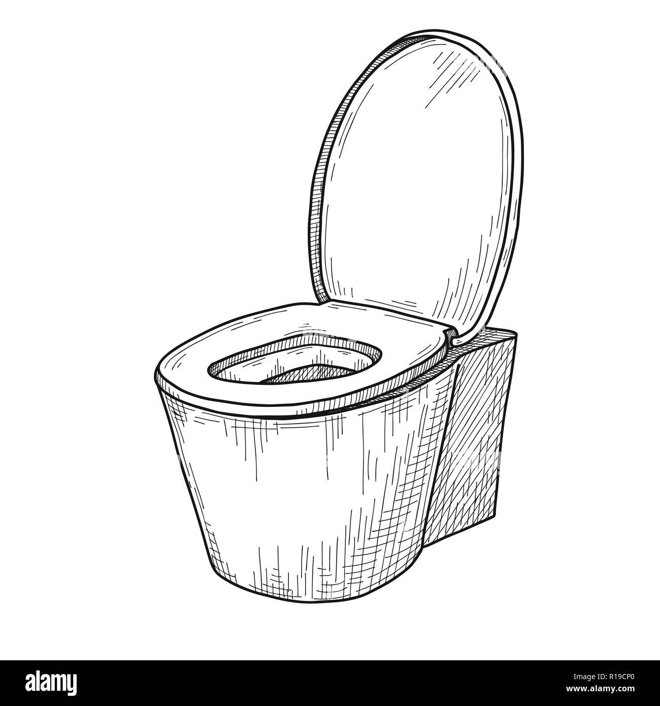 Toilet Bowl Drawing