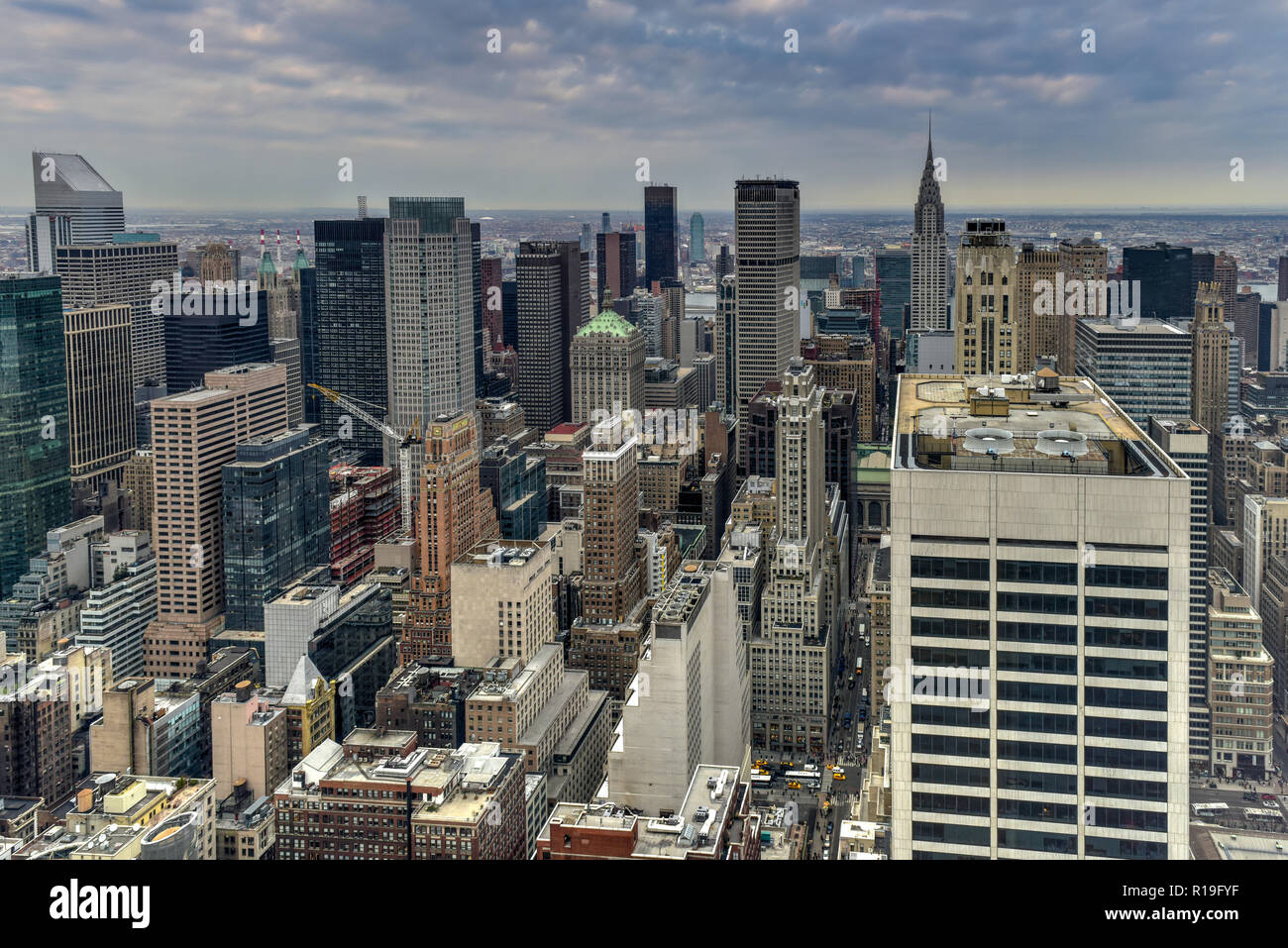 Aerial view of Midtown in New York City Stock Photo - Alamy