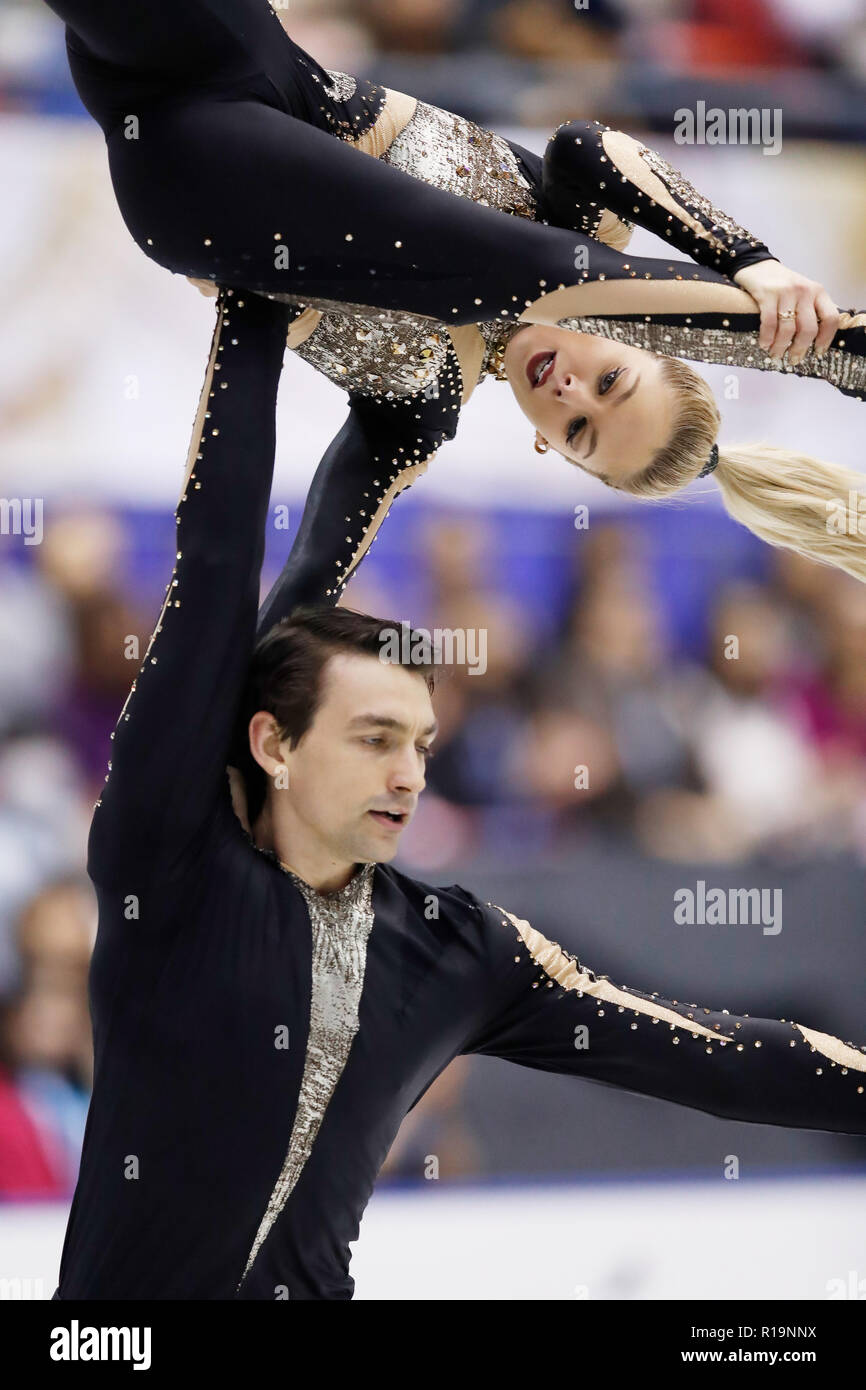 Alexa Scimeca Knierim & Chris Knierim (USA), NOVEMBER 9, 2018 - Figure